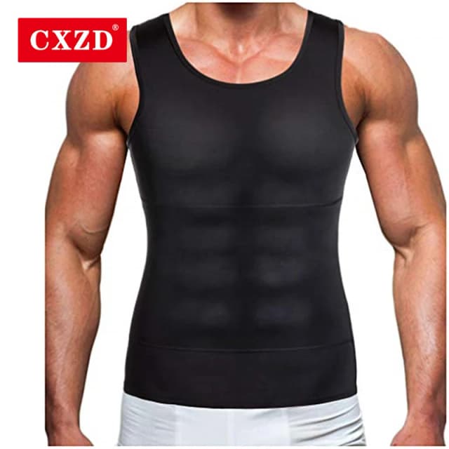 เสื้อกั๊กกระชับสัดส่วนชายชุดชั้นในกระชับสัดส่วน Body Shaper เอว Cincher รัดตัวชาย Shaper เสื้อกั๊ก Body Slimming Tummy Belly Body Shapewear