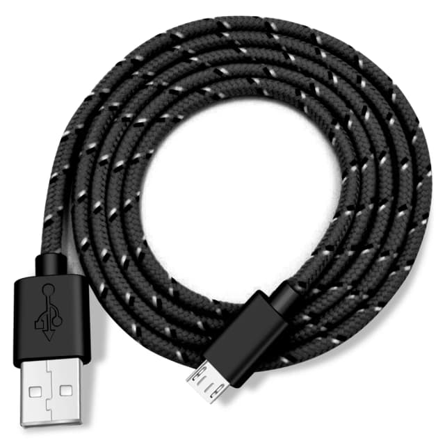 สาย Micro USB 1 m/2 m/3 m ข้อมูล SYNC สายชาร์จ USB สําหรับ Samsung Huawei Xiaomi HTC Android โทรศัพท์ไนลอนถักสาย Microusb