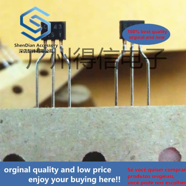 30Pcs 100% ต้นฉบับใหม่DTC143XS C143XS TO-92Sวัตถุประสงค์ทั่วไปNPNดิจิตอลทรานซิสเตอร์ (Built-In Resistors) รูปภาพจริง