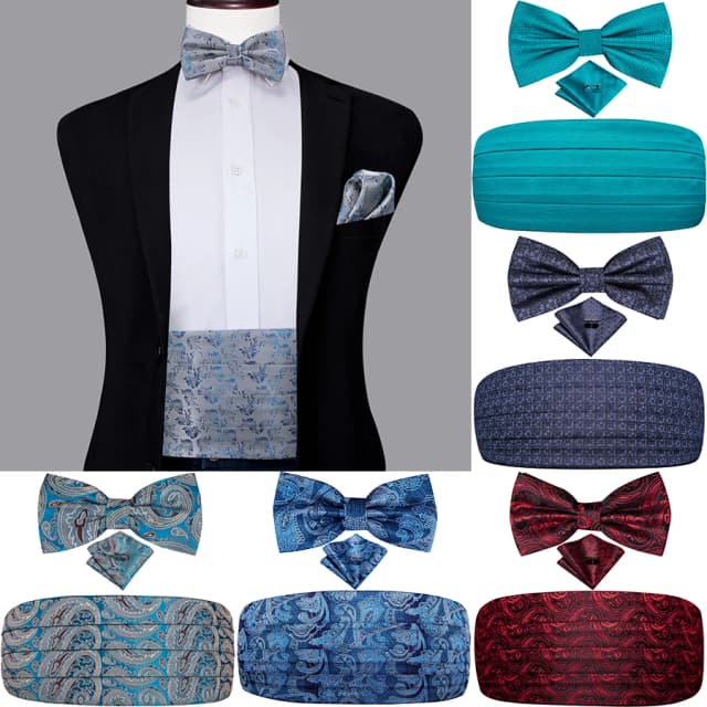 Hi-Tie Vintage Cummerbundsเข็มขัดสำหรับผู้ชายTuxedoแฟชั่นดอกไม้Paisleyสุภาพบุรุษกางเกงผ้าไหมยืดหยุ่นเข็มขัดคุณภาพ