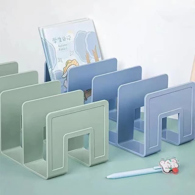 Morandi Simple Desktop หนังสือนักเรียนอ่านหนังสือเก็บอะคริลิค Four-Link Office หนังสือ 340 มม.x 143 มม.x 133 มม.ใหม่