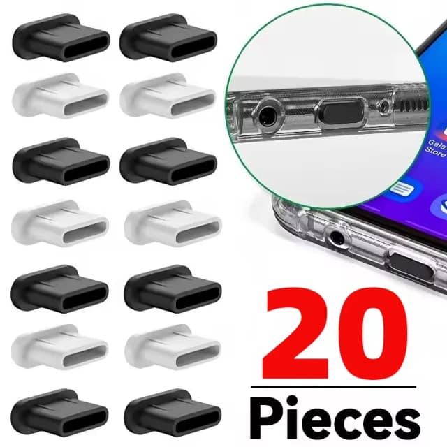 ซิลิโคนปลั๊กฝุ่นประเภท C ชาร์จพอร์ต Protector ฝาครอบสําหรับ Iphone 16 15 Pro Max 16 15 Plus Samsung Anti-Dust Plug