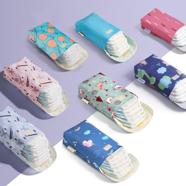 Sunveno กระเป๋าใส่ผ้าอ้อมเด็ก Organizer Reusable กันน้ำเปียก/ผ้าแห้งกระเป๋า Mummy Storage กระเป๋าผ้าอ้อมสำหรับผ้าอ้อมเสื้อผ้า