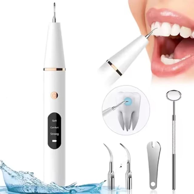 ไฟฟ้าโซนิคทันตกรรมแคลคูลัส Scaler ช่องปากฟัน Tartar Remover แผ่นคราบทําความสะอาดกําจัดฟันไวท์เทนนิ่งแบบพกพา