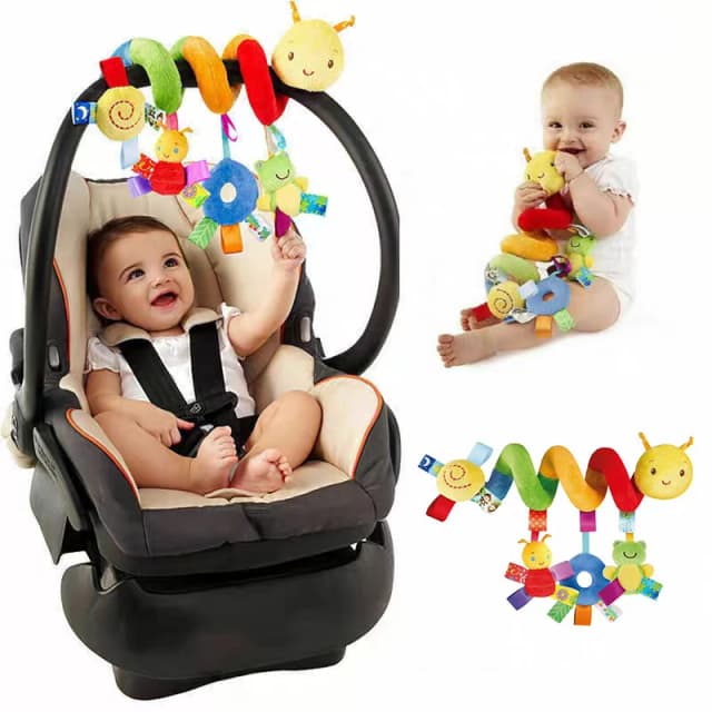11 ชิ้น, เปลเด็ก bell rattle รถเข็นเด็กแขวน bell multifunction pinch สีสดใสเพื่อดึงดูดความสนใจของทารก