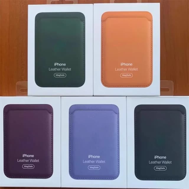 เคสใส่บัตรแม่เหล็กแบบ Magsafe สำหรับ iPhone 13 17 16 15 12 14 Pro Max และ Samsung พร้อมกล่องหนัง