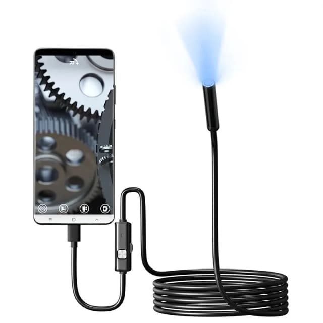 7.0 มม.TYPE-C กล้อง Endoscope IP67 กันน้ํา 6 LEDs ปรับ USB Android ยืดหยุ่นการตรวจสอบกล้อง Borescope สําหรับโทรศัพท์ PC