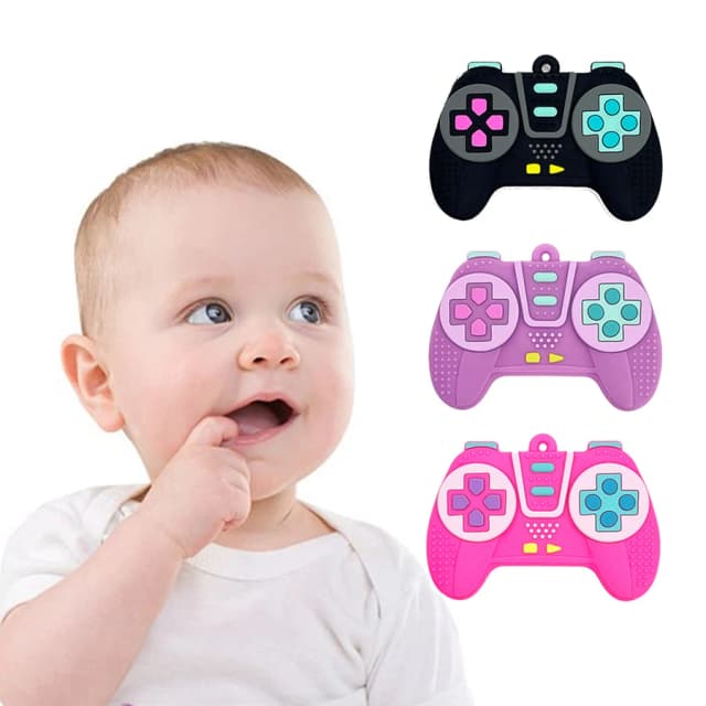 เด็กซิลิโคนรีโมทคอนโทรลจับTeethingเด็กOral Sex Period SoothingรีโมทคอนโทรลTeethingกัดAnti-Feedingของเล่น
