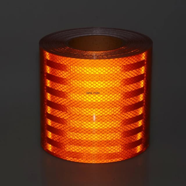 เทปกาวสะท้อนแสงสีส้มสำหรับสัตว์เลี้ยงกันน้ำ15ซม. เทปกาวเพื่อความปลอดภัยสูงสติกเกอร์รถบรรทุกแบบ DIY 1เมตร