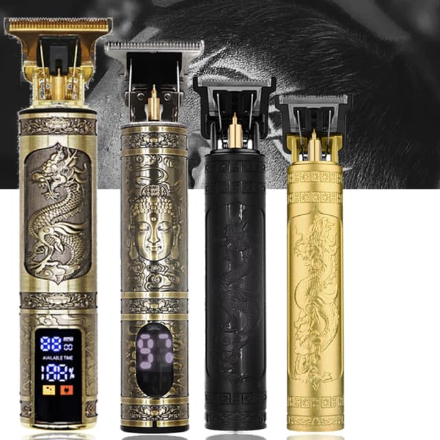 OHS ชาร์จ Vintage T9 ไร้สายตัดผมเครื่องโกนหนวดไฟฟ้าสําหรับ Man Hair Clipper ตัดผม Trimmer เครามีดโกน