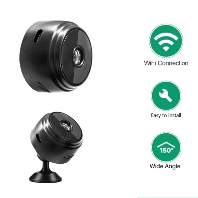 A9 WiFi มินิกล้อง กล้องบันทึกวิดีโอไร้สาย กล้องรักษาความปลอดภัย กล้องตรวจสอบบ้านอัจฉริยะ สำหรับเด็กทารกและสัตว์เลี้ยง