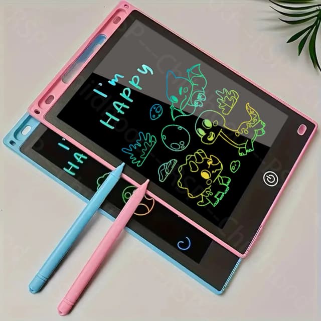 8.5 นิ้ว LCD แท็บเล็ตการเขียนแท็บเล็ตการวาดภาพดิจิตอล Handwriting Pads แท็บเล็ตอิเล็กทรอนิกส์แบบพกพาสําหรับ 3 4 5 6 7 8 ปีเด็ก