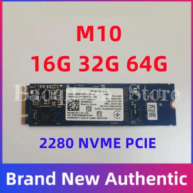 Original M10 M.2 2280 SSD 64GB 32GB 16GB PCIe M.2 2242 3.0 3D Xpoint NVMe ภายใน Solid State Drive สําหรับ Intel Optane หน่วยความจํา
