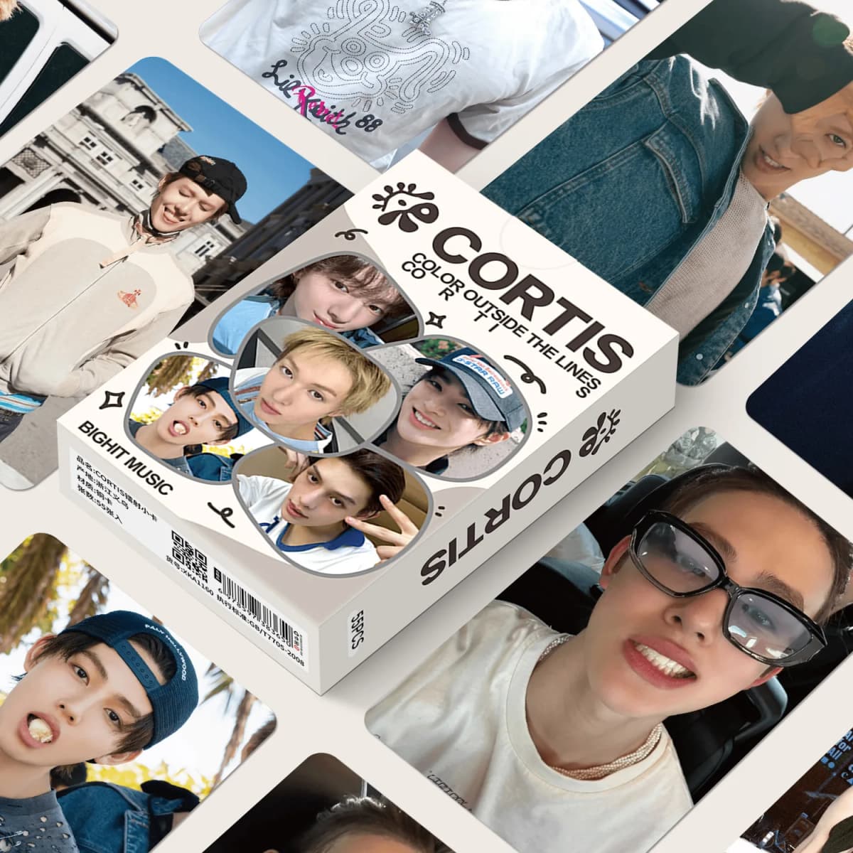 การ์ดเลเซอร์ 50 ชิ้น/ชุด ไอดอลเคป๊อป CORTIS การ์ดโลโม่ JAMES JUHOON MARTIN SEONGHYEON KEONHO ภาพพิมพ์โฟโต้การ์ด ของขวัญสำหรับแฟนคลับ
