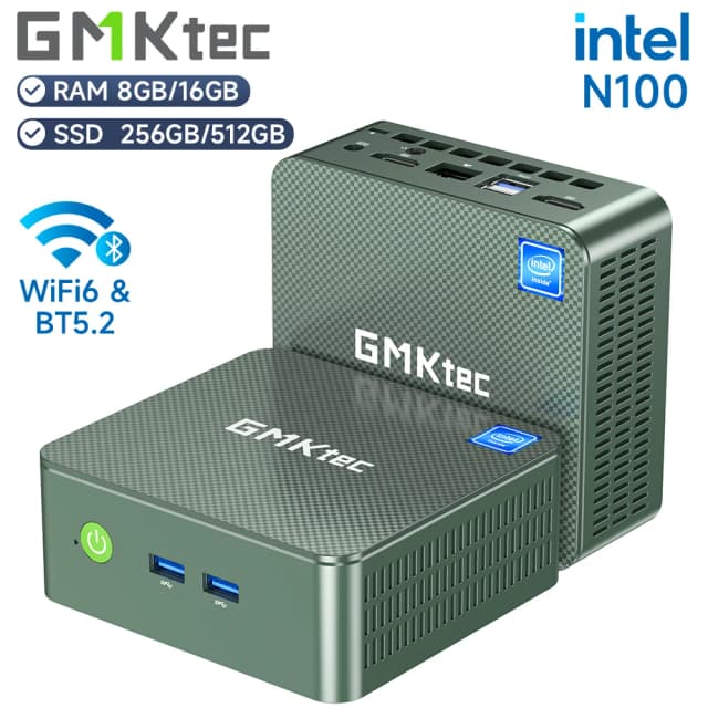GMKtec G3 Mini PC Intel Alder Lake N100 Windows 11 Pro Mini PC 8/16GB DDR4 256/512GB PCIe M.2 SSD WiFi 6 BT5.2 คอมพิวเตอร์เดสก์ท็อป