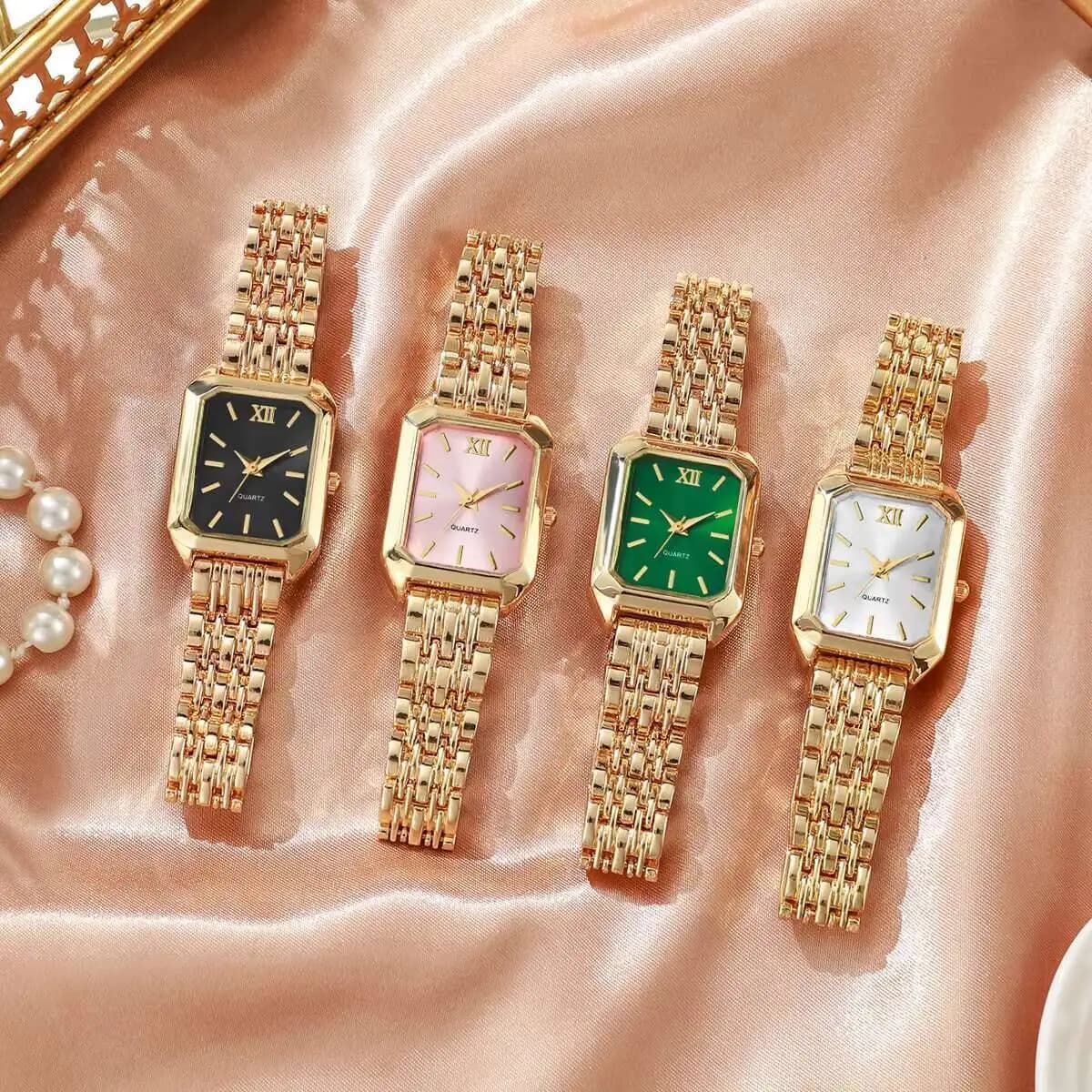 แฟชั่นผู้หญิงสี่เหลี่ยมผืนผ้าควอตซ์นาฬิกา Luxury Analog นาฬิกาข้อมือ Reloj Mujer หญิงนาฬิกาของขวัญ (ไม่มีกล่อง)