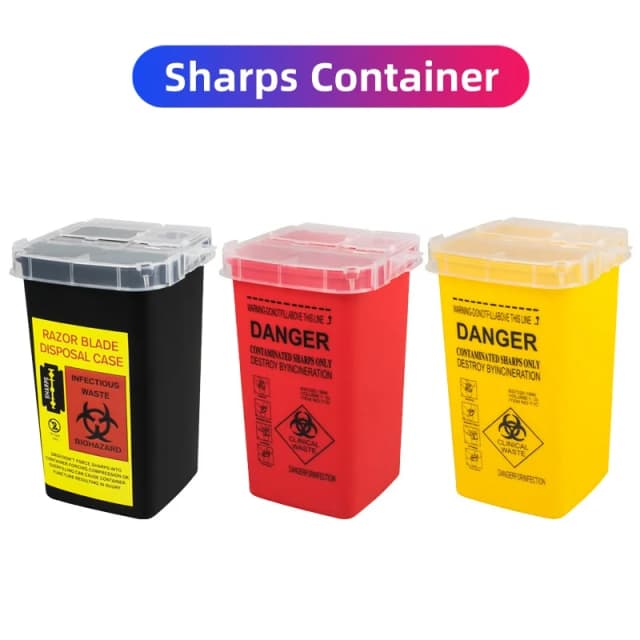 Tattoo Sharp คอนเทนเนอร์ Sharps ถังขยะขนาดใหญ่ความจุ Professional Tattoo Supplies Disposal คอนเทนเนอร์เข็มสักขยะกล่อง