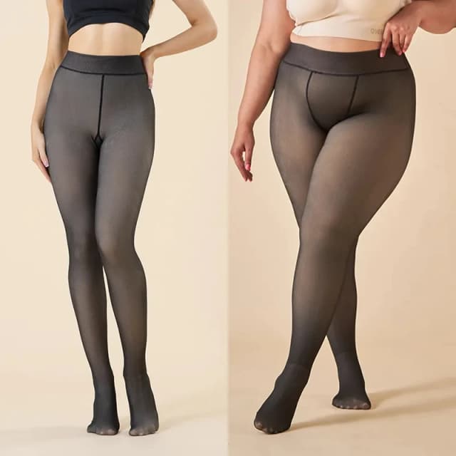 ความร้อนถุงน่องผู้หญิงฤดูหนาว WARM ขนแกะ Pantyhose ยืดหยุ่นผู้หญิงโปร่งแสง Slim กํามะหยี่หนา Tights เซ็กซี่สูงเอว Leggins