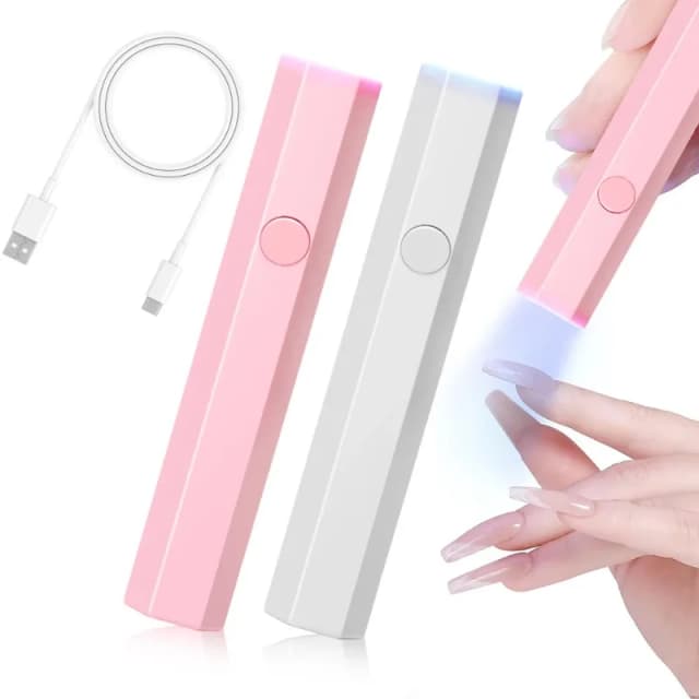 แบบพกพามือถือโคมไฟเล็บขนาดเล็กสําหรับเจลแห้งเร็ว USB เครื่องเป่าเล็บ UV LED โคมไฟเล็บไฟฉายขนาดเล็กปากกา
