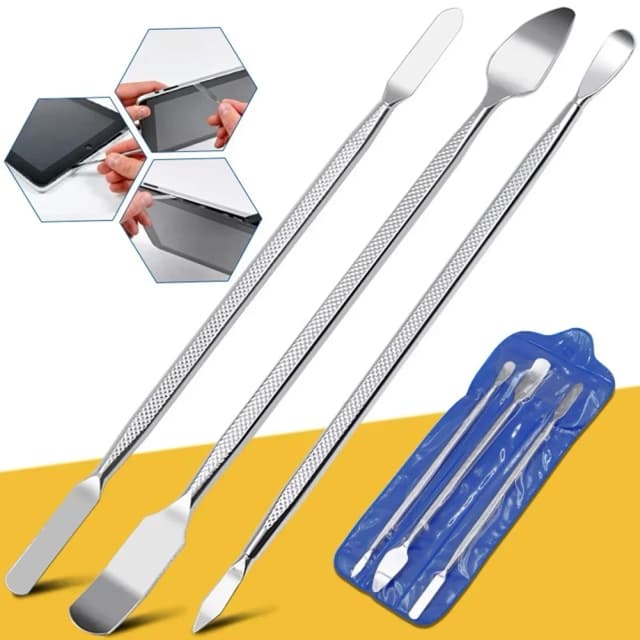 3 ชิ้นซ่อมเปิด Pry มือชุดเครื่องมือใบมีดโทรศัพท์สมาร์ทแท็บเล็ตพีซีโลหะ Spudger ถอดชุดเครื่องมือ