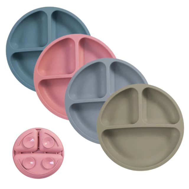 1PCS Baby Sucker ซิลิโคนรับประทานอาหารแผ่น BPA ฟรีเด็กจานดูด Toddle การฝึกอบรมบนโต๊ะอาหารเด็กชามให้อาหารเด็ก Stuff