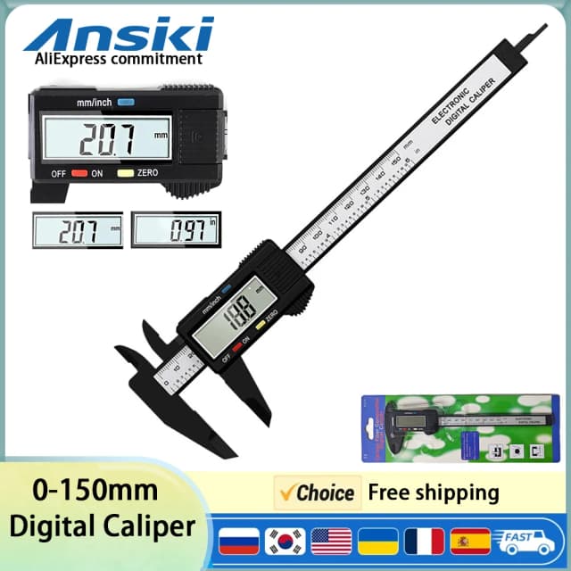 Vernier Caliper 0-150 มม.ดิจิตอลจอแสดงผลอิเล็กทรอนิกส์ความแม่นยําสูงเครื่องประดับเล่นสร้อยข้อมือหยกขนาดการวัดไม้บรรทัด DIY เครื่องมือ