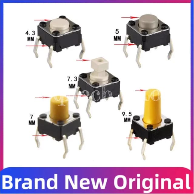 10 30 50 pcs สวิทช์สัมผัส B3F-1000 1002 1005 1020 1022 1025 1050 1052 1055 1062 1070 1072 Touch Micro Switch สําหรับ Omron เม้าส์
