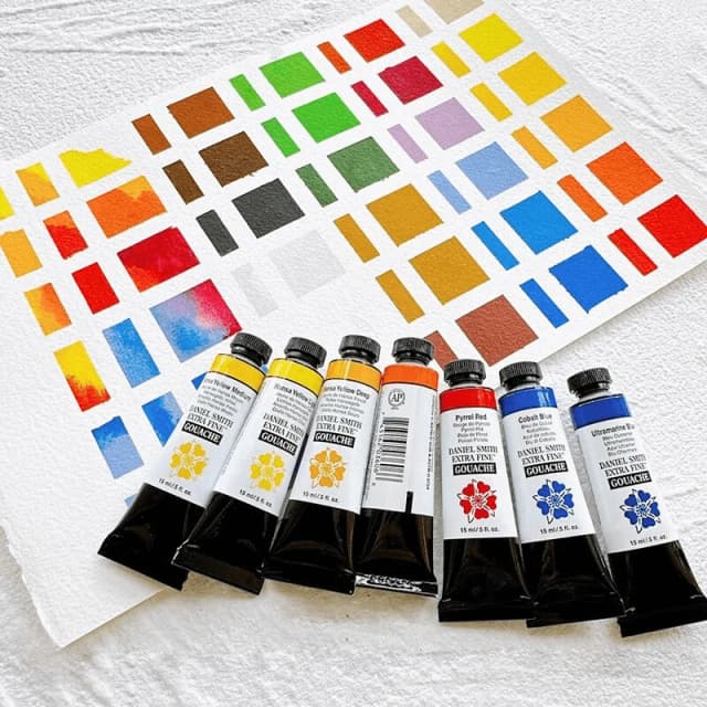 อเมริกัน DANIEL SMITH Series1 แร่ธรรมชาติ Extra Fine สีน้ํา Piant 15ml หลอดภาพวาดศิลปินวาดอุปกรณ์ Acuarelas