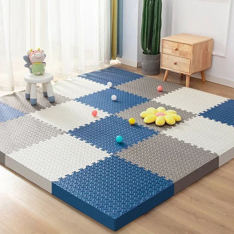 4-16PCS Interlocking Baby Play MAT หนานุ่มพรมพรมเด็กกิจกรรมสําหรับเด็กทารกพรมพรมโฟมพรม
