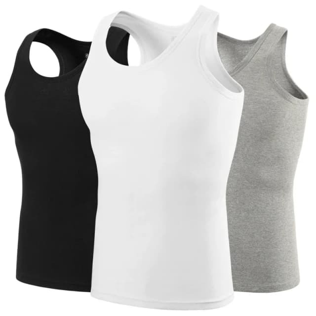 Plus ขนาดผ้าฝ้าย 3XL.4XL ผู้ชายเสื้อกั๊กชายหนุ่มเซ็กซี่กีฬาแฟชั่น Bottoming เสื้อกั๊กวัยกลางคนและผู้สูงอายุ plus ขนาดเสื้อกั๊ก