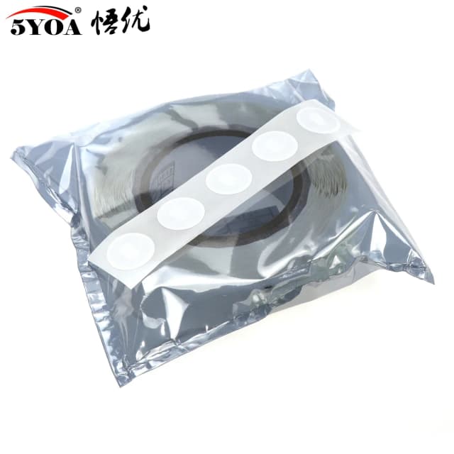 สติกเกอร์แท็ก NFC แบบมีกาว 5YOA 50/100 ชิ้น Ntag215 ความถี่ 13.56MHz มาตรฐาน ISO14443A สีขาว ใช้ได้กับโทรศัพท์มือถือทั่วไป รุ่น 215 RFID
