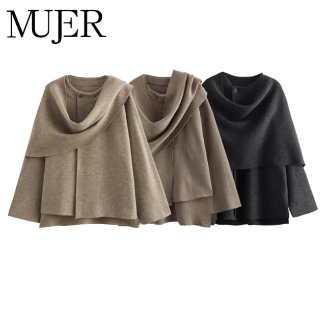 MUJER Plush ฤดูหนาวสําหรับผู้หญิงไม่สมมาตรผ้าพันคอ Demi-Season แจ็คเก็ตผู้หญิง Parkas แขนยาวเสื้อแจ็คเก็ตผู้หญิง
