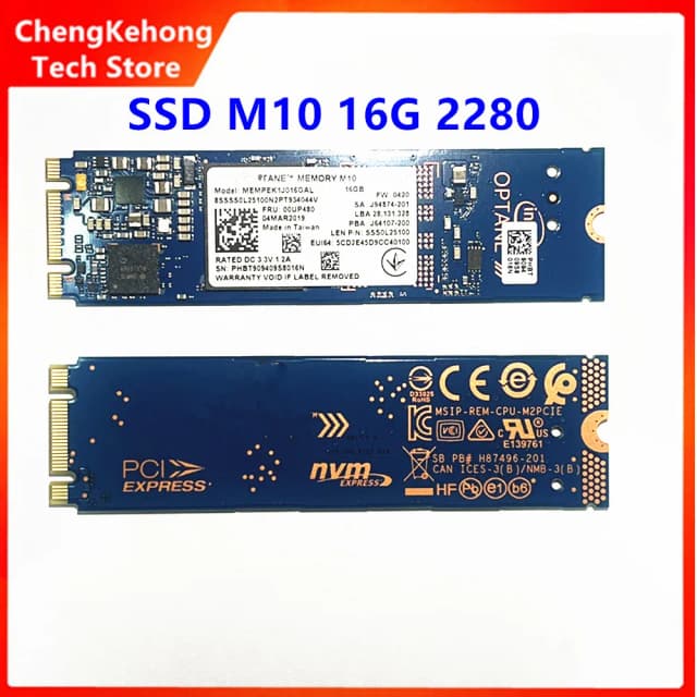 Original M10 16G 2280 2242 ภายใน Solid State Drive SSD ใช้งานร่วมกับแล็ปท็อป M.2 SSD สําหรับ INTEL OPTANE
