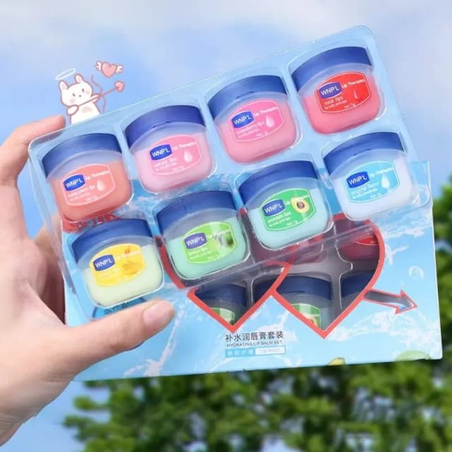 8/6/4pcs Moisturizing Lip Balm Set Lip Care Moisturizing BASE ธรรมชาติพืชฐาน Moisturizing Crack Lip Care Jelly Moisturizer