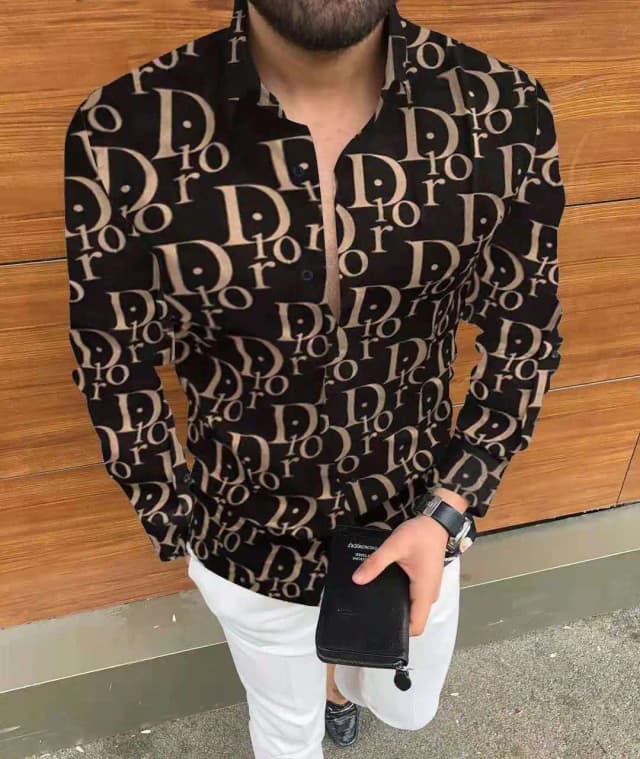 เสื้อใหม่ผู้ชายแขนยาวลําลองพิมพ์เสื้อ 2025 แฟชั่นฮาวายเสื้อแขนยาว PLUS ขนาด 5XL