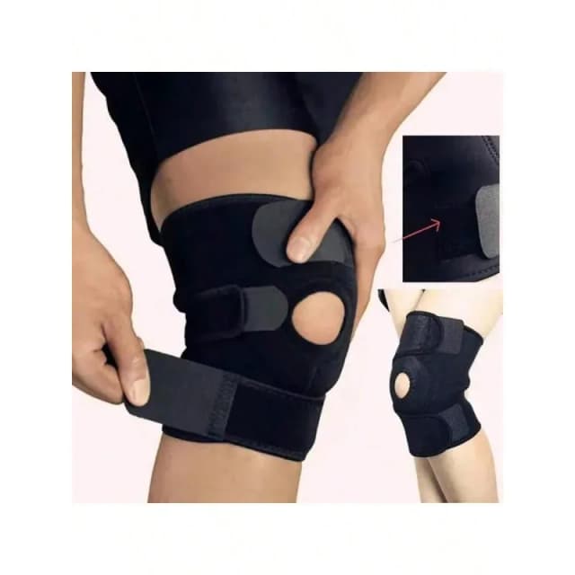 อุปกรณ์พยุงเข่าแบบปรับได้ระบายอากาศได้ (ไม่มีตัวกันกระแทกด้านข้าง) – สำหรับการฝึกออกกำลังกายและบรรเทาอาการปวดเข่า
