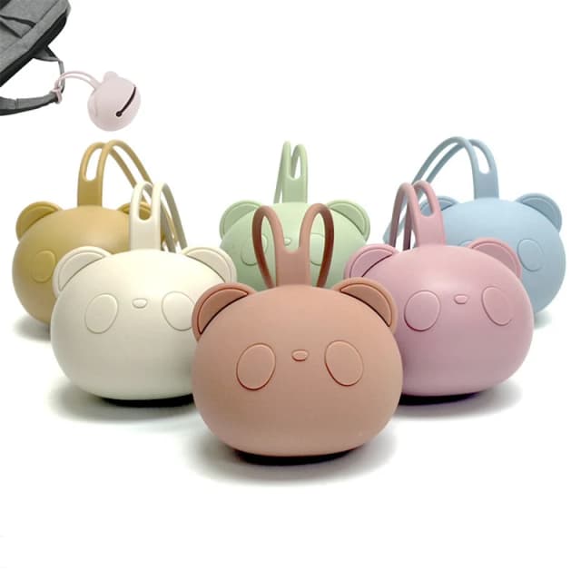1 ชิ้นซิลิโคนจุกนมกระเป๋าสําหรับทารกแรกเกิดเด็กผู้ถือ Pacifier หมีรูปร่างหัวนมกรณี BPA ฟรีปลอดภัยกล่องอุปกรณ์เสริม
