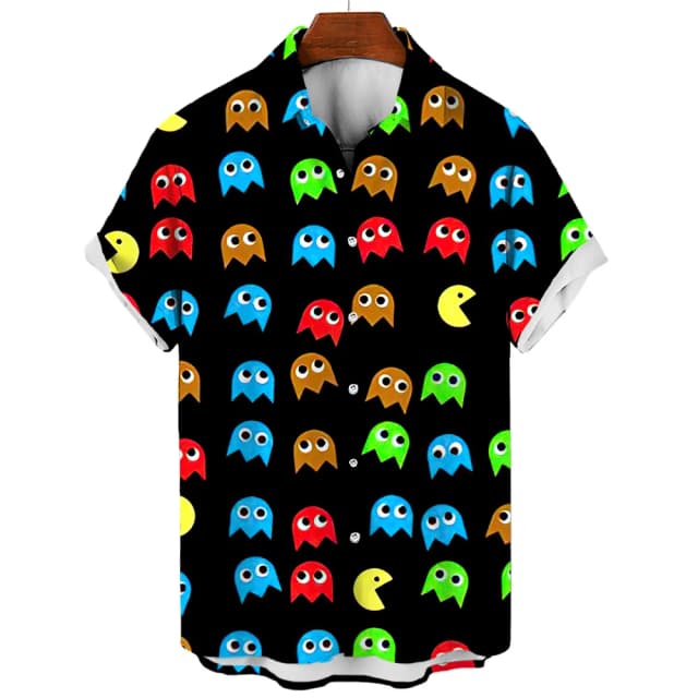 เสื้อเชิ้ตลําลองผู้ชายเสื้อฮาวายผู้ชายฤดูร้อน 3d พิมพ์เสื้อลําลองแขนสั้นสําหรับชายเสื้อผ้าเสื้อระบายอากาศ