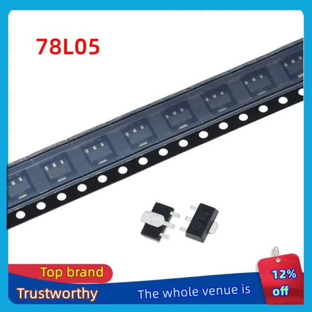 TZT 10/50PCS 78L05 5V สำหรับโมดูลจ่ายไฟ