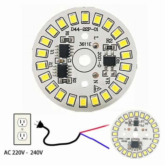 ชิป LED สําหรับหลอดไฟ 3W 5W 7W 9W 12W 15W SMD 2835 LED รอบหลอดไฟชิปลูกปัด AC 220 V-240 V Spotlight หลอดไฟชิป
